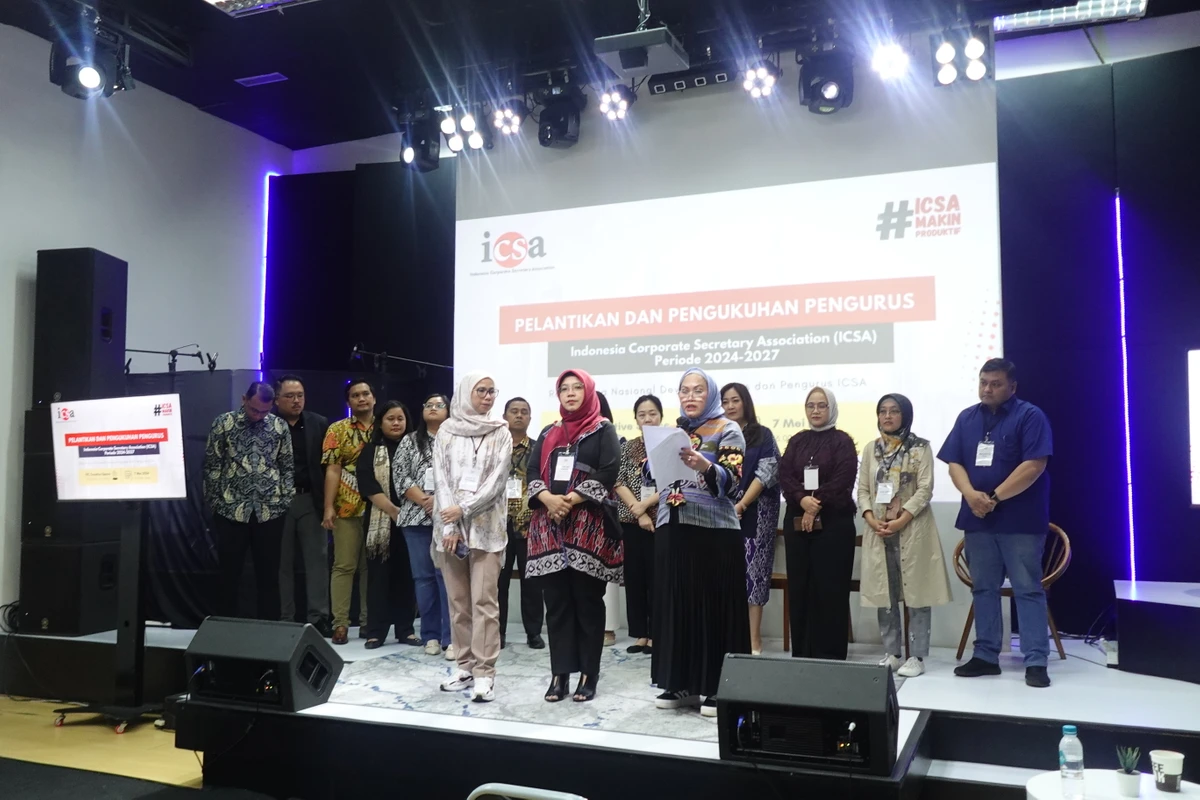 Selasa, 7 Mei 2024 – Pengurus ICSA periode 2024-2027 resmi dilantik dan siap untuk melanjutkan serta menyongsong program kerja untuk 3 tahun ke depan. 

Semoga melalui kepengurusan yang baru, ICSA dapat semakin produktif dalam menghadirkan program-program yang lebih menarik dan inovatif yang bermanfaat bagi para Corporate Secretary khususnya para anggota ICSA.

Salam #ICSAMakinProduktif<br>
                  