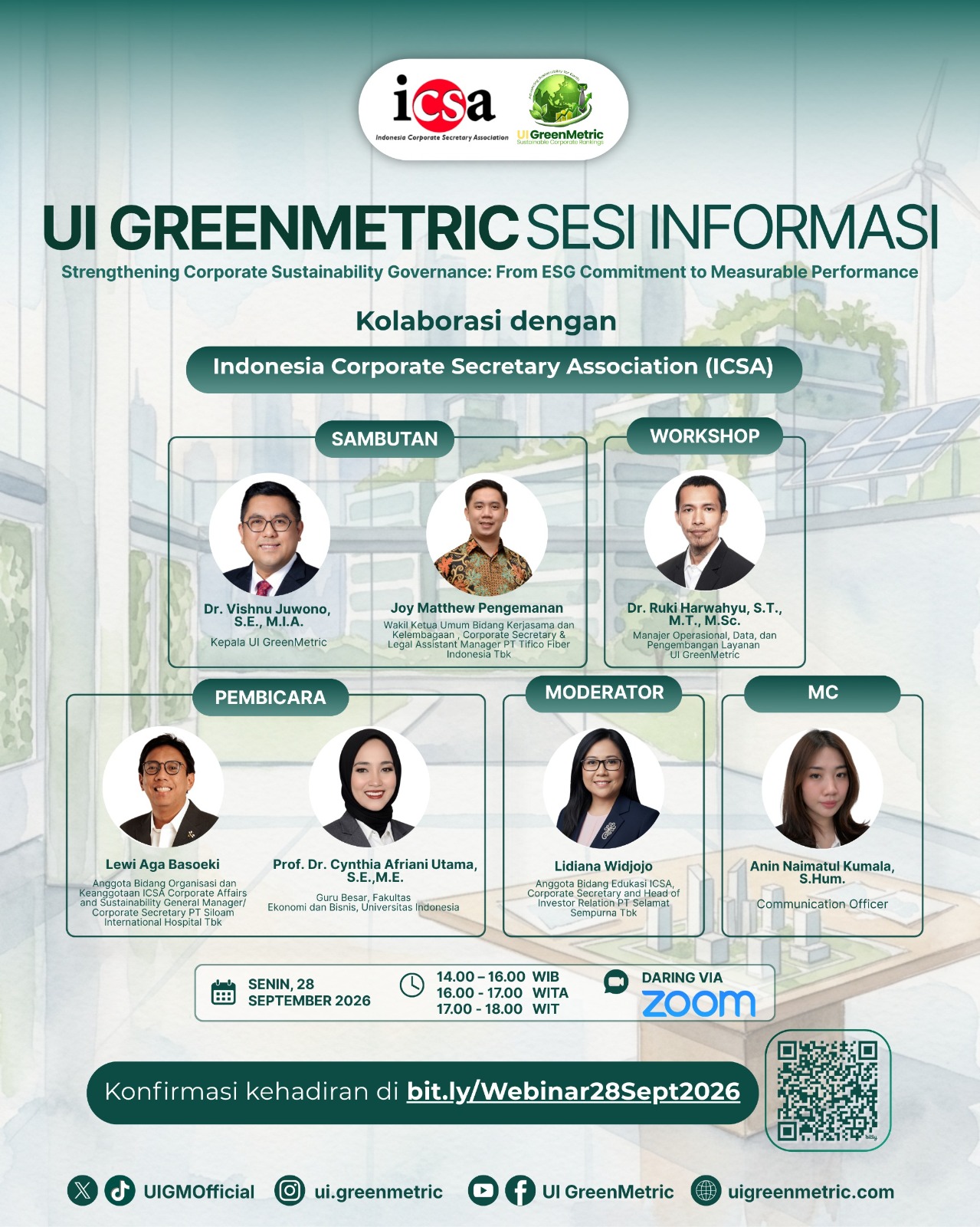 Webinar “Strengthening Corporate Sustainability Governance: From ESG Commitment to Measurable Performance”