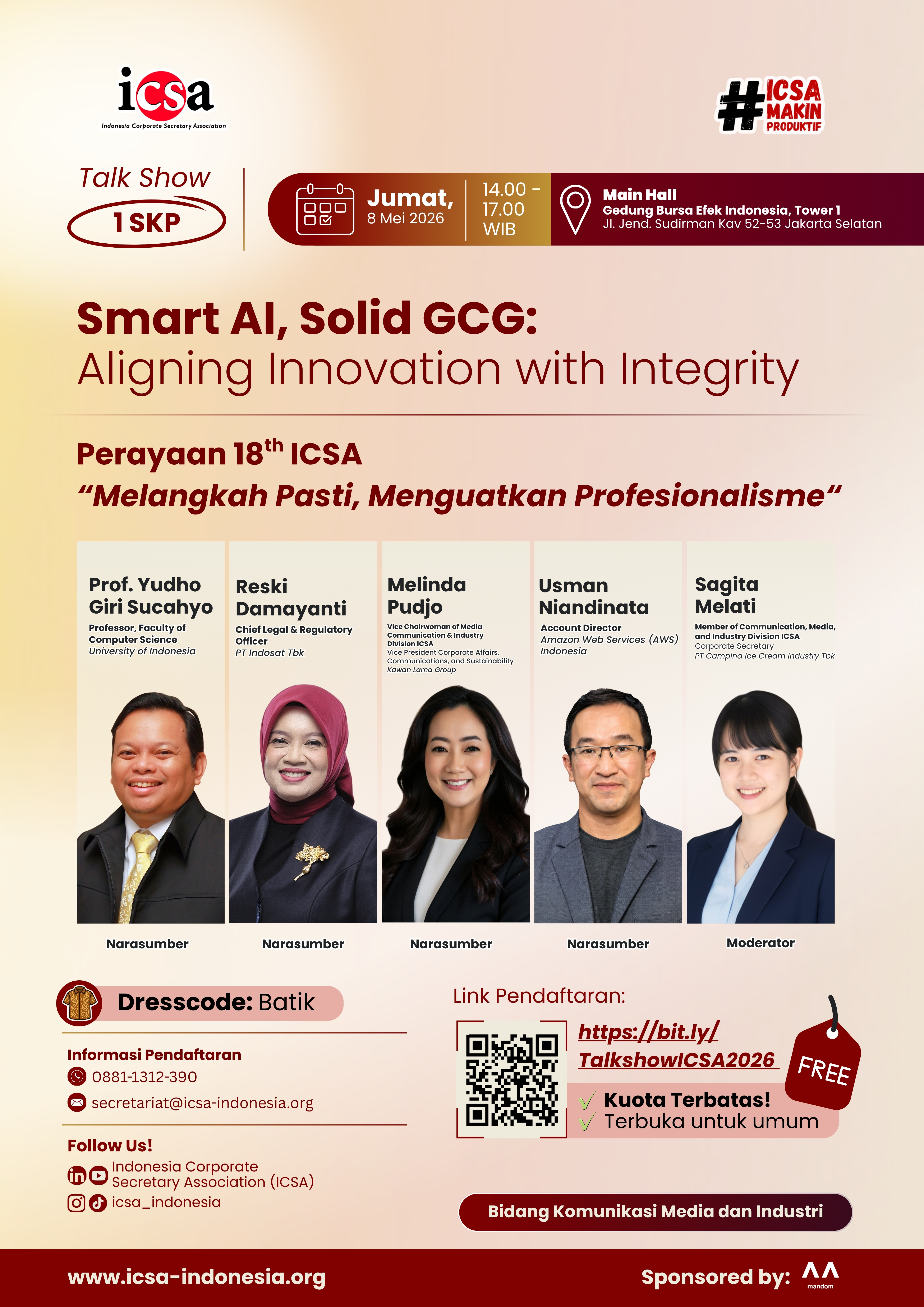 Talk Show “Smart AI, Solid GCG: Aligning Innovation with Integrity”