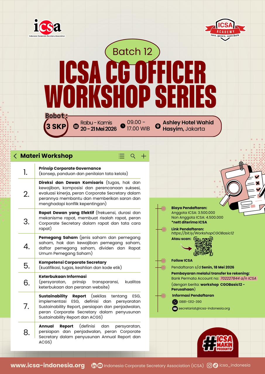 ICSA CG Officer Workshop Series Batch 12