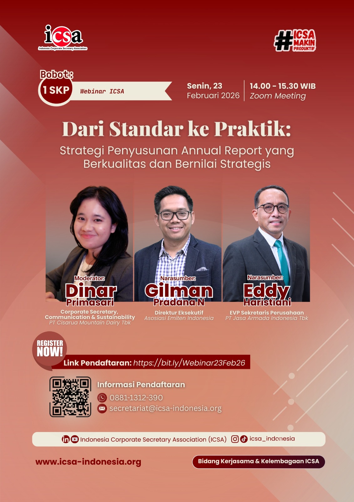 "Dari Standar ke Praktik: Strategi Penyusunan Annual Report yang Berkualitas dan Bernilai Strategis"